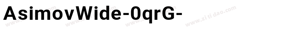 AsimovWide-0qrG字体转换