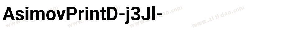 AsimovPrintD-j3Jl字体转换