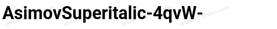 AsimovSuperitalic-4qvW字体转换