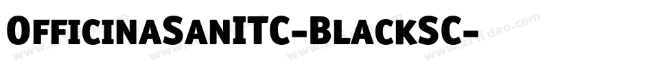 OfficinaSanITC-BlackSC字体转换
