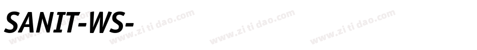 SANIT-WS字体转换