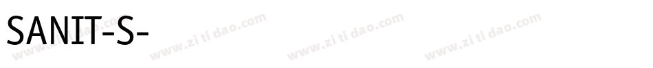 SANIT-S字体转换