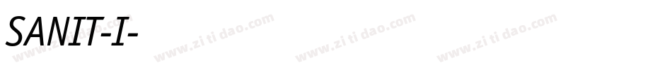 SANIT-I字体转换