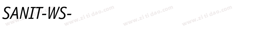 SANIT-WS字体转换
