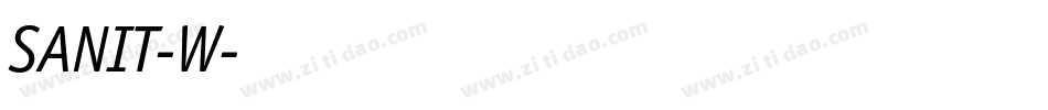SANIT-W字体转换