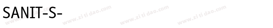 SANIT-S字体转换