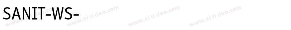 SANIT-WS字体转换