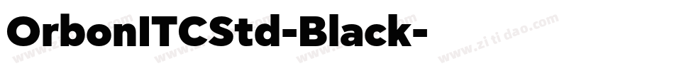 OrbonITCStd-Black字体转换