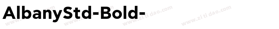AlbanyStd-Bold字体转换
