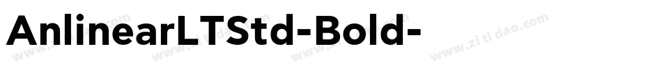 AnlinearLTStd-Bold字体转换