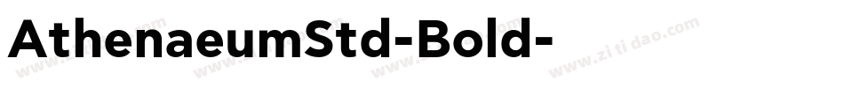 AthenaeumStd-Bold字体转换