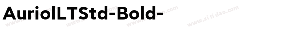AuriolLTStd-Bold字体转换