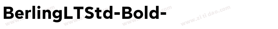 BerlingLTStd-Bold字体转换