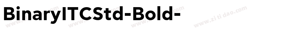 BinaryITCStd-Bold字体转换