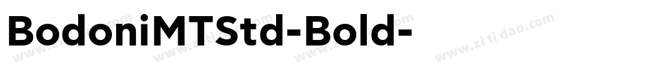 BodoniMTStd-Bold字体转换