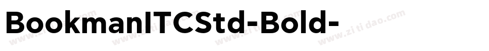 BookmanITCStd-Bold字体转换