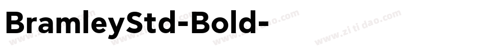 BramleyStd-Bold字体转换