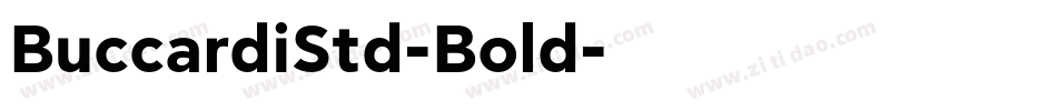 BuccardiStd-Bold字体转换