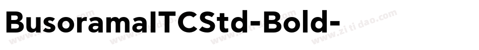 BusoramaITCStd-Bold字体转换
