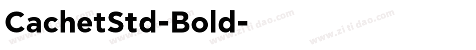 CachetStd-Bold字体转换