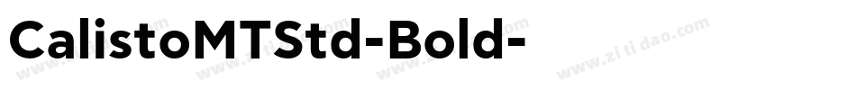 CalistoMTStd-Bold字体转换