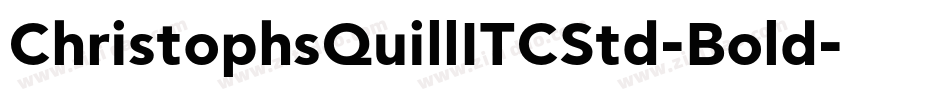 ChristophsQuillITCStd-Bold字体转换