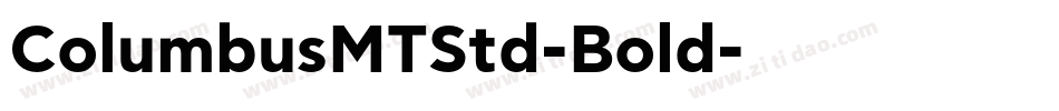 ColumbusMTStd-Bold字体转换
