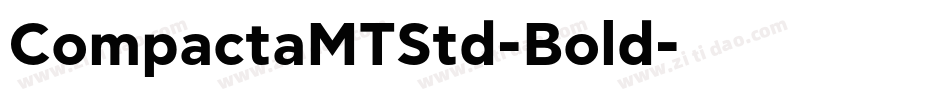 CompactaMTStd-Bold字体转换
