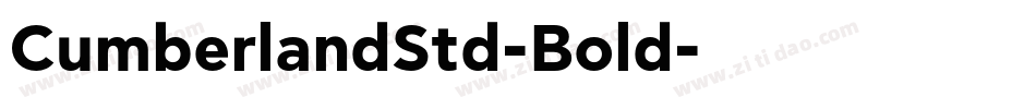 CumberlandStd-Bold字体转换