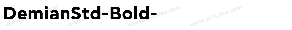 DemianStd-Bold字体转换