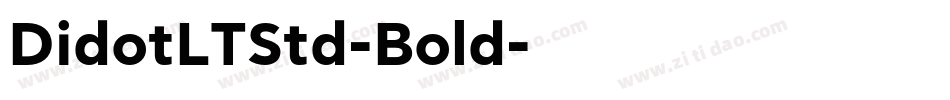 DidotLTStd-Bold字体转换