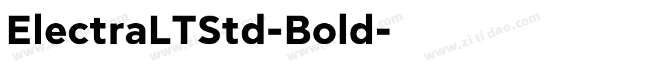 ElectraLTStd-Bold字体转换