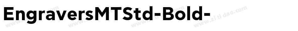 EngraversMTStd-Bold字体转换