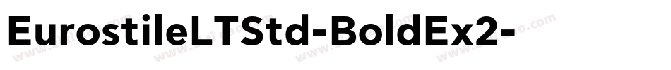 EurostileLTStd-BoldEx2字体转换