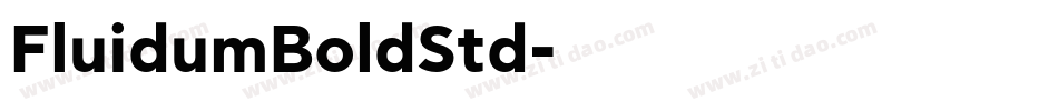 FluidumBoldStd字体转换