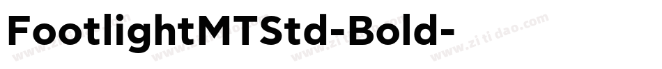 FootlightMTStd-Bold字体转换