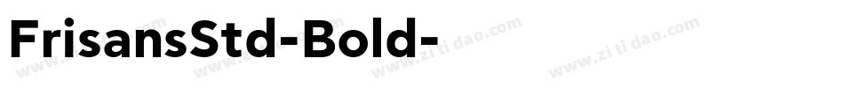 FrisansStd-Bold字体转换