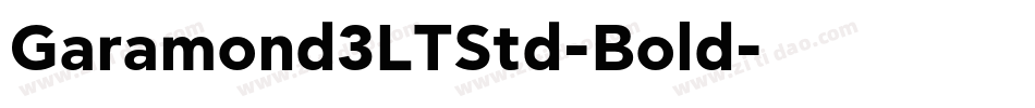 Garamond3LTStd-Bold字体转换