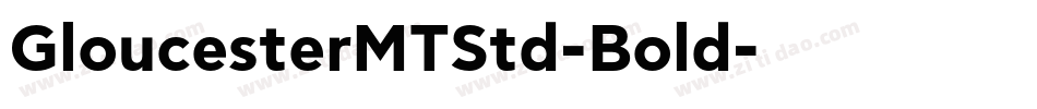 GloucesterMTStd-Bold字体转换