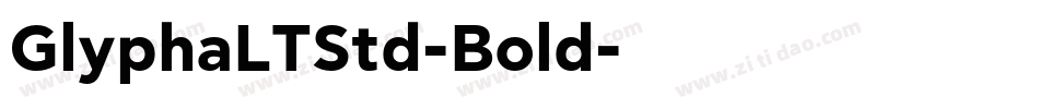 GlyphaLTStd-Bold字体转换