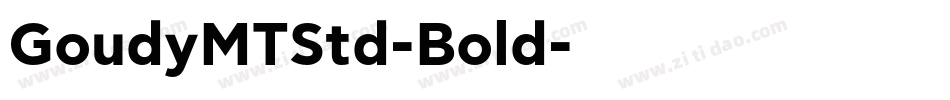 GoudyMTStd-Bold字体转换