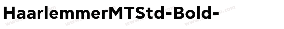 HaarlemmerMTStd-Bold字体转换