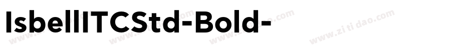 IsbellITCStd-Bold字体转换