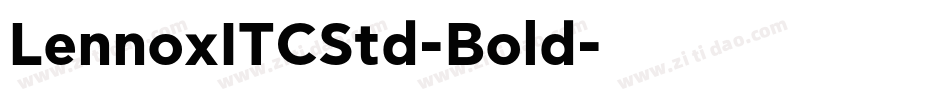 LennoxITCStd-Bold字体转换