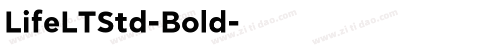 LifeLTStd-Bold字体转换