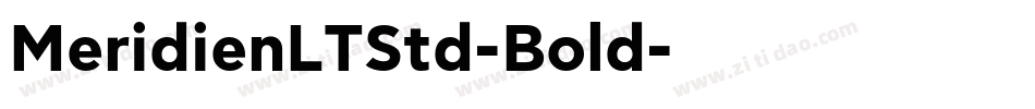 MeridienLTStd-Bold字体转换