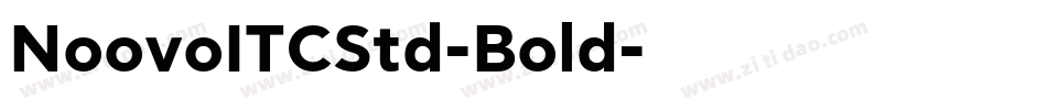 NoovoITCStd-Bold字体转换