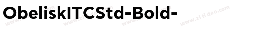 ObeliskITCStd-Bold字体转换