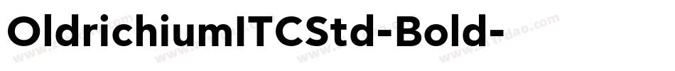 OldrichiumITCStd-Bold字体转换