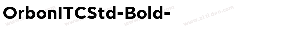 OrbonITCStd-Bold字体转换